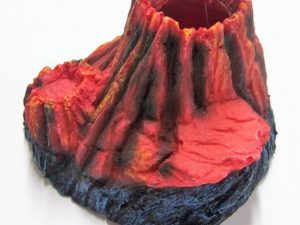 ADORNO - VOLCÁN CON LAVA - PO-5157