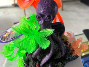 Adorno pulpo con plantas